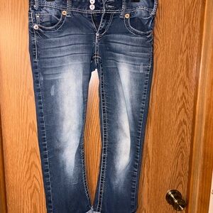 Vanity Dark Blue Ankle Jeans